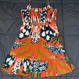 Forever 21 Tribal Print Multi Color Sundress